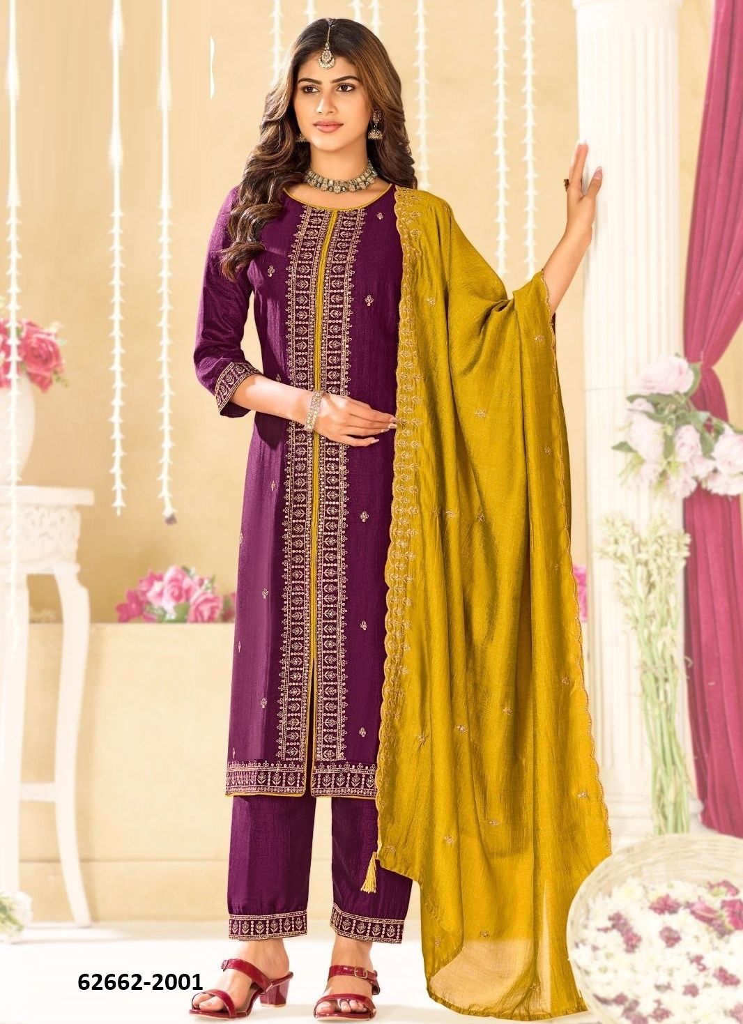 NITYA - Catalog # 62662 (Set of 6 Readymade Salwar Suits) by Meheriya NITYA - Catalog # 62662 (Set of 6 Readymade Salwar Suits) by Meheriya