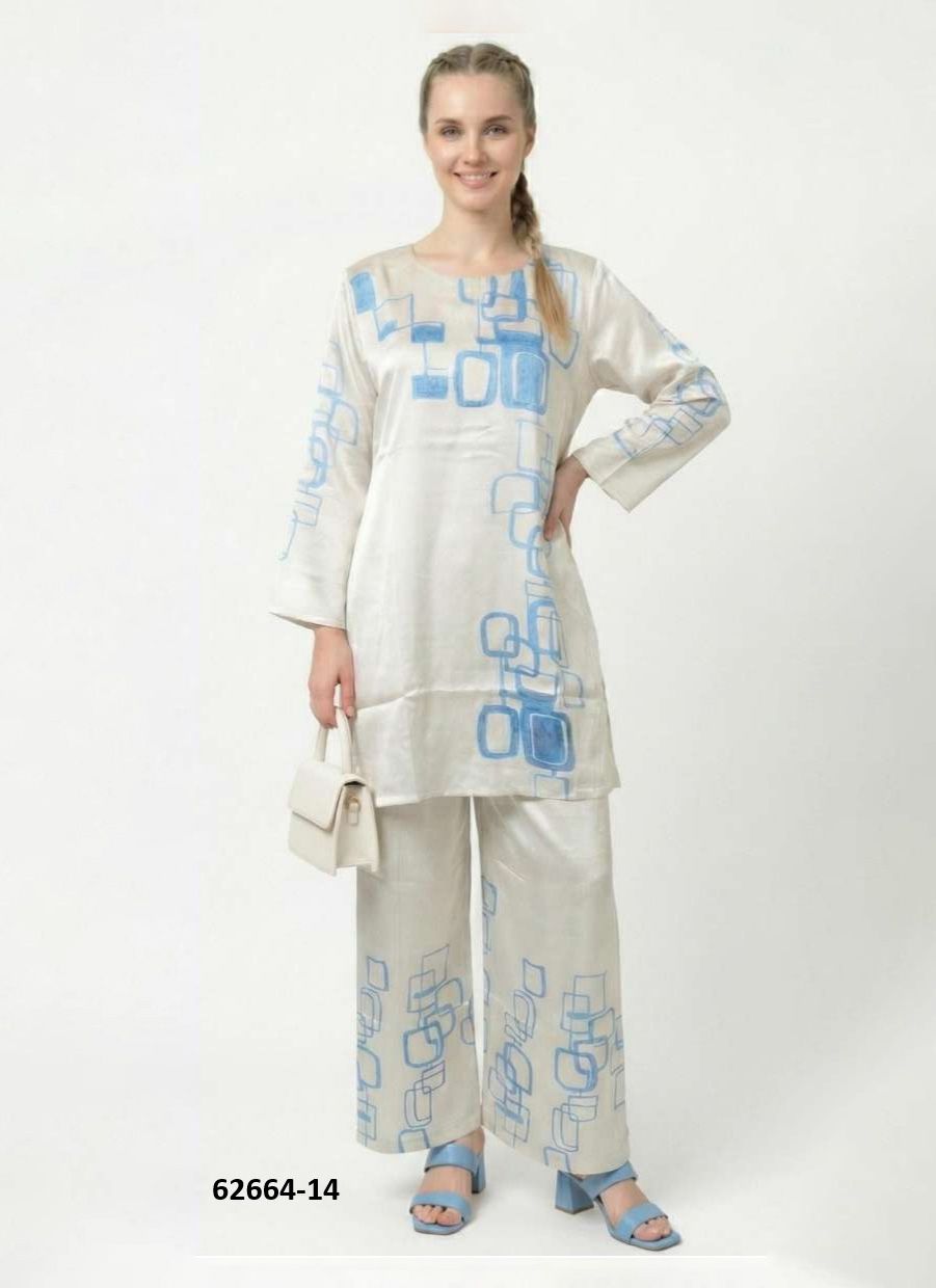 MODERN CO-ORD SET 3 - Catalog # 62664 (Set of 6 Tops With Bottoms) by Meheriya