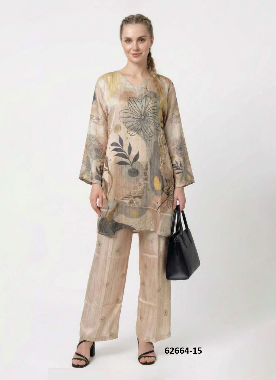 MODERN CO-ORD SET 3 - Catalog # 62664 (Set of 6 Tops With Bottoms) by Meheriya