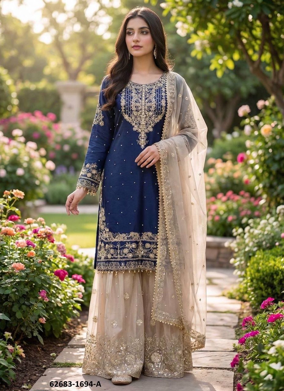 SERIES 1694 - Catalog # 62683 (Set of 4 Readymade Salwar Suits) by Aabharan SERIES 1694 - Catalog # 62683 (Set of 4 Readymade Salwar Suits) by Aabharan