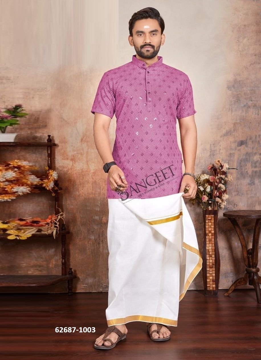 VIJAY 1 - Catalog # 62687 (Set of 5 Men's Ethnic Wear) by Sangeet VIJAY 1 - Catalog # 62687 (Set of 5 Men's Ethnic Wear) by Sangeet