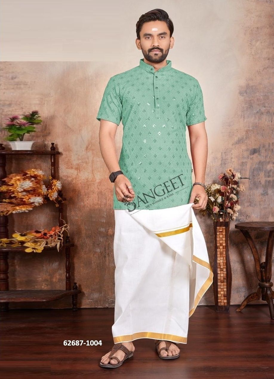 VIJAY 1 - Catalog # 62687 (Set of 5 Men's Ethnic Wear) by Sangeet VIJAY 1 - Catalog # 62687 (Set of 5 Men's Ethnic Wear) by Sangeet