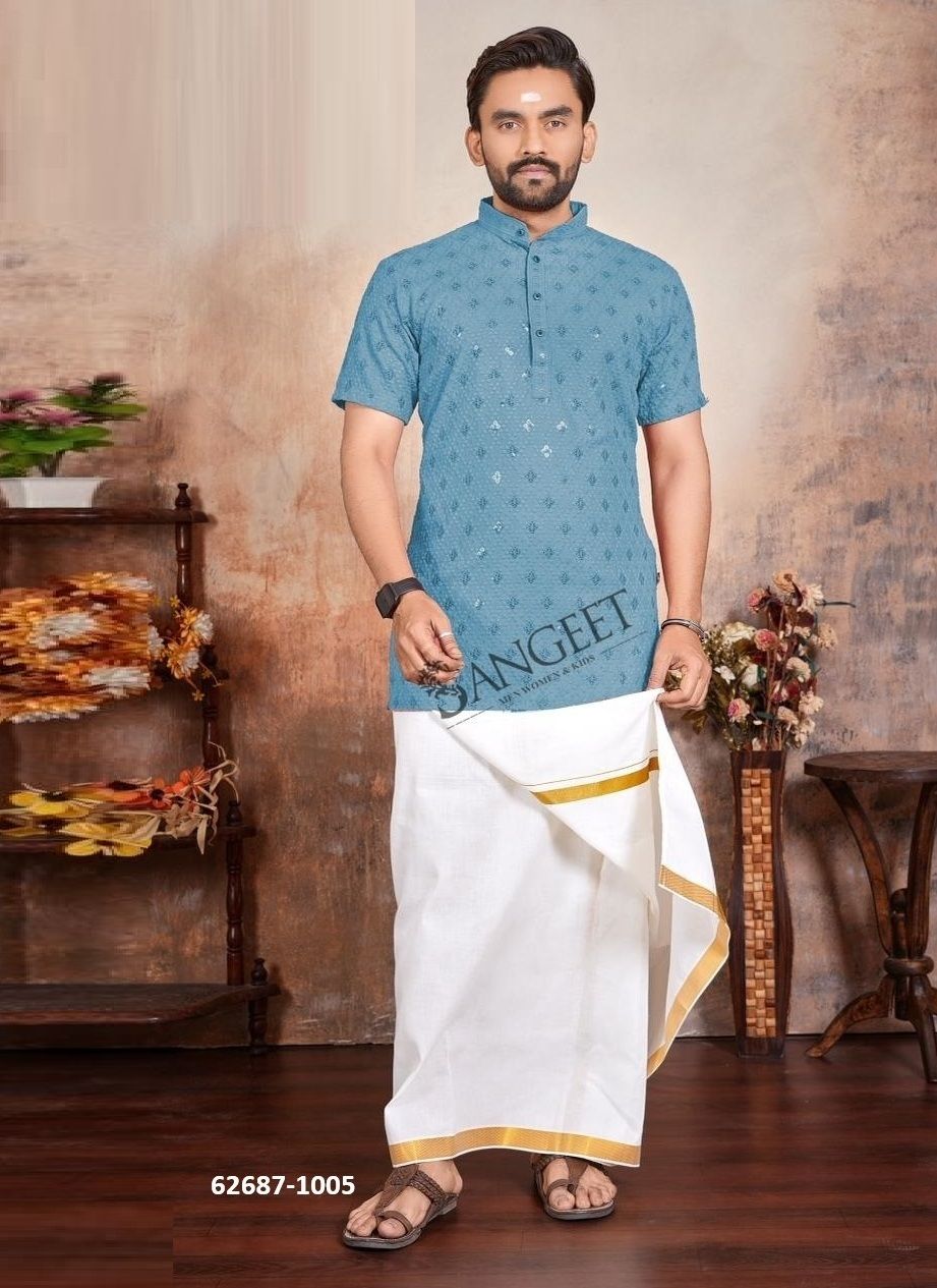 VIJAY 1 - Catalog # 62687 (Set of 5 Men's Ethnic Wear) by Sangeet VIJAY 1 - Catalog # 62687 (Set of 5 Men's Ethnic Wear) by Sangeet