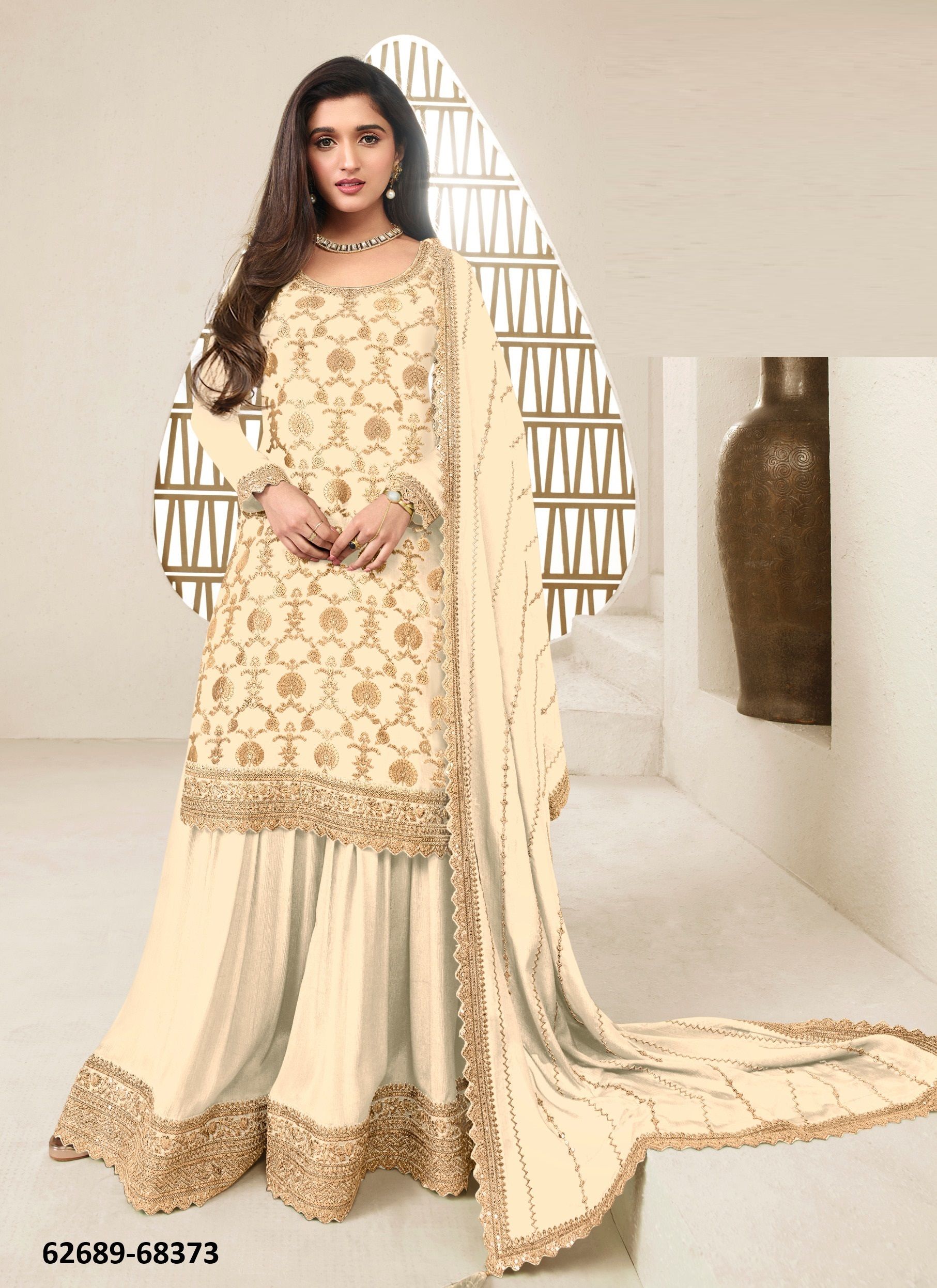 BLACK & WHITE - Catalog # 62689 (Set of 2 Semi-Stitched / Un-Stitched Suits) by Vinay Fashion LLP BLACK & WHITE - Catalog # 62689 (Set of 2 Semi-Stitched / Un-Stitched Suits) by Vinay Fashion LLP