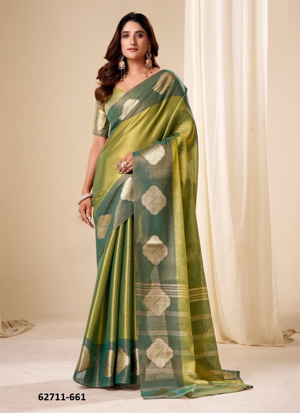 SUNLIGHT - Catalog # 62711 (Set of 6 Sarees) by Desi Muse SUNLIGHT - Catalog # 62711 (Set of 6 Sarees) by Desi Muse