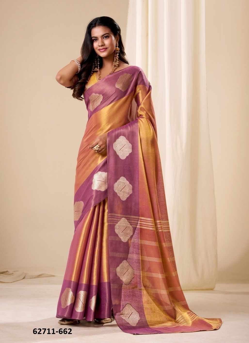 SUNLIGHT - Catalog # 62711 (Set of 6 Sarees) by Desi Muse SUNLIGHT - Catalog # 62711 (Set of 6 Sarees) by Desi Muse