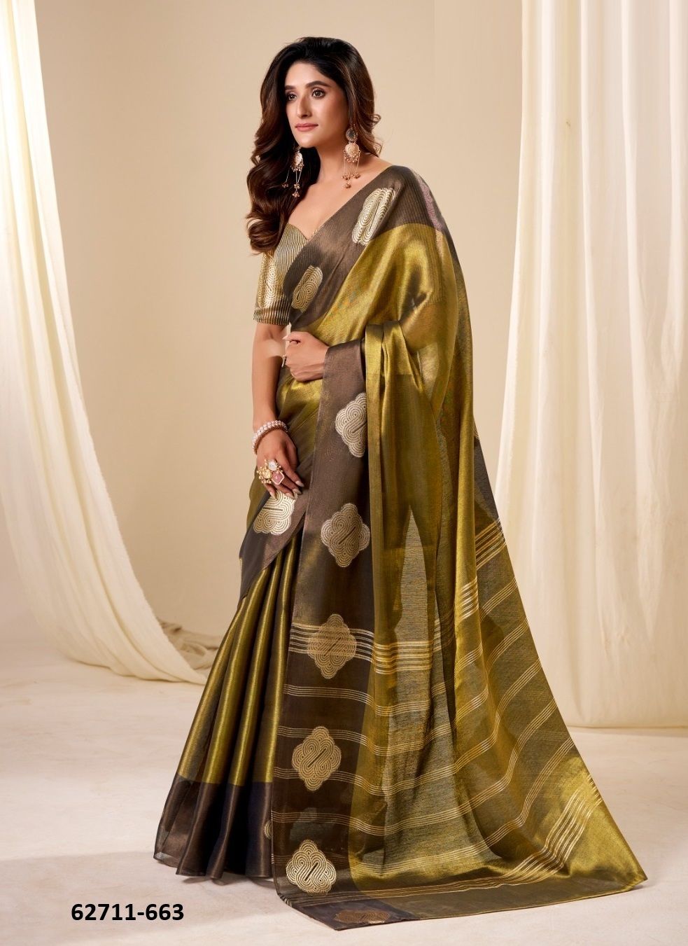 SUNLIGHT - Catalog # 62711 (Set of 6 Sarees) by Desi Muse SUNLIGHT - Catalog # 62711 (Set of 6 Sarees) by Desi Muse