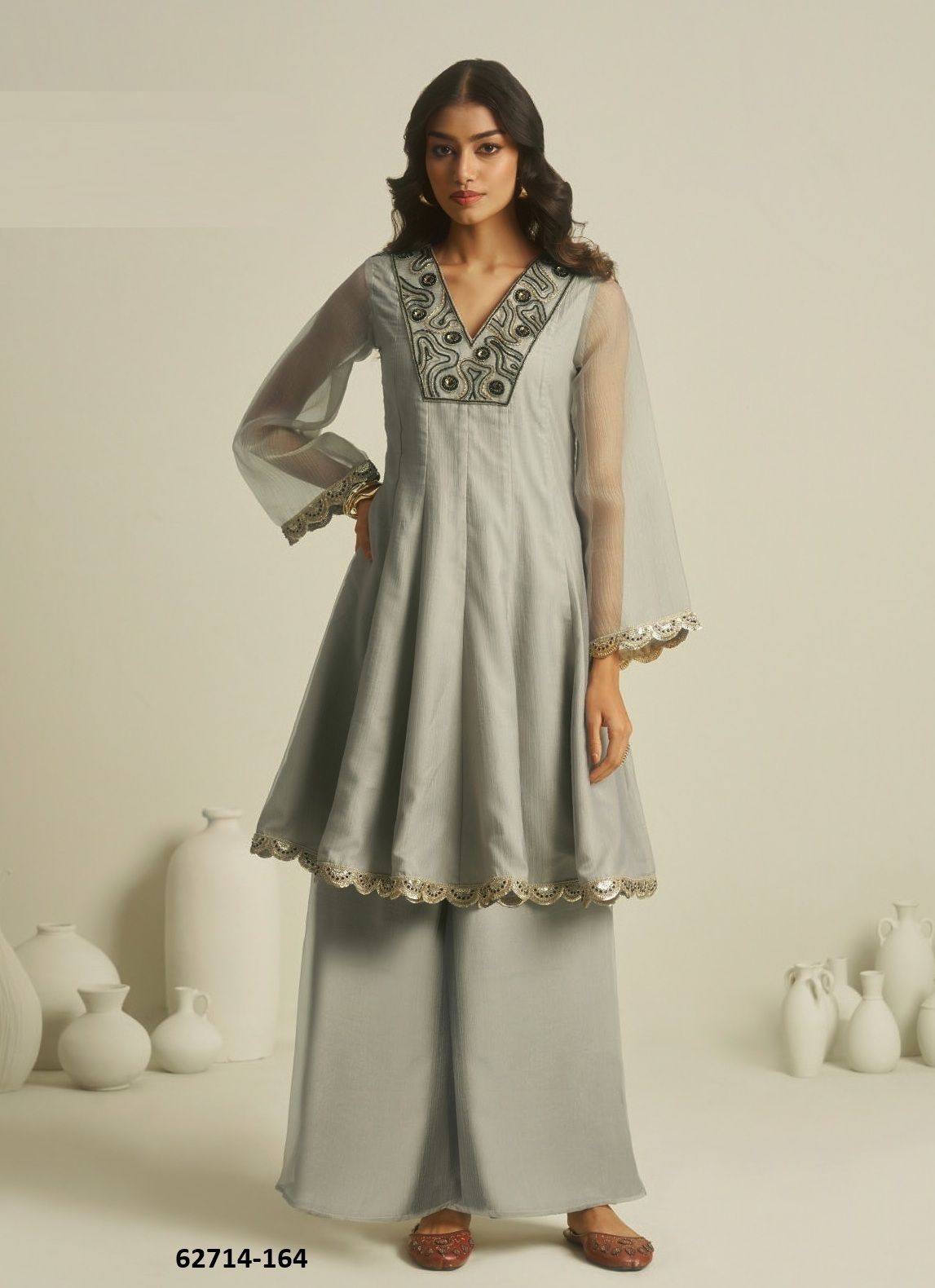 SILHOUETTES OF SERENITY - Catalog # 62714 (Set of 4 Tops With Bottoms) by Desi Muse