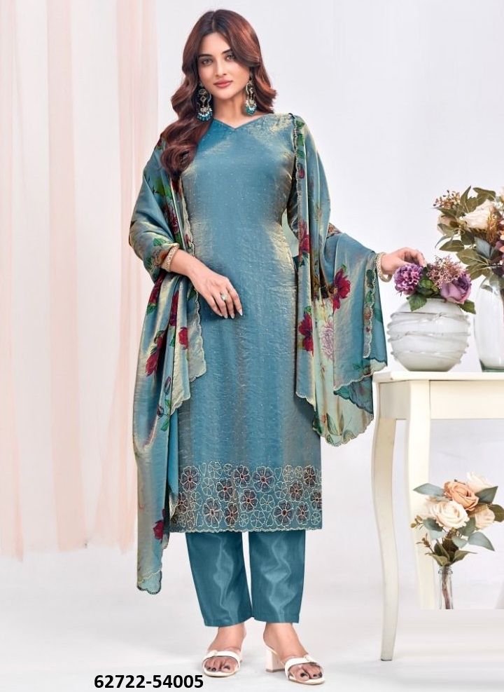 FARHANA - Catalog # 62722 (Set of 9 Readymade Salwar Suits) by Aabharan