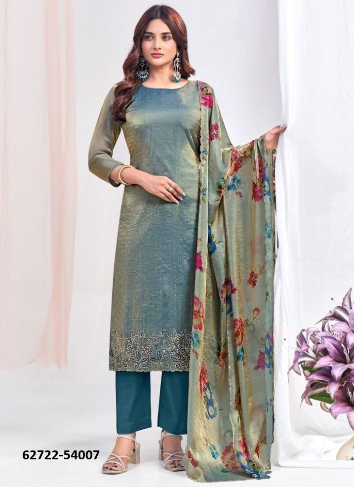 FARHANA - Catalog # 62722 (Set of 9 Readymade Salwar Suits) by Aabharan