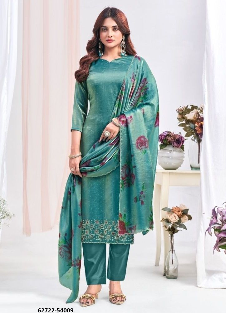 FARHANA - Catalog # 62722 (Set of 9 Readymade Salwar Suits) by Aabharan