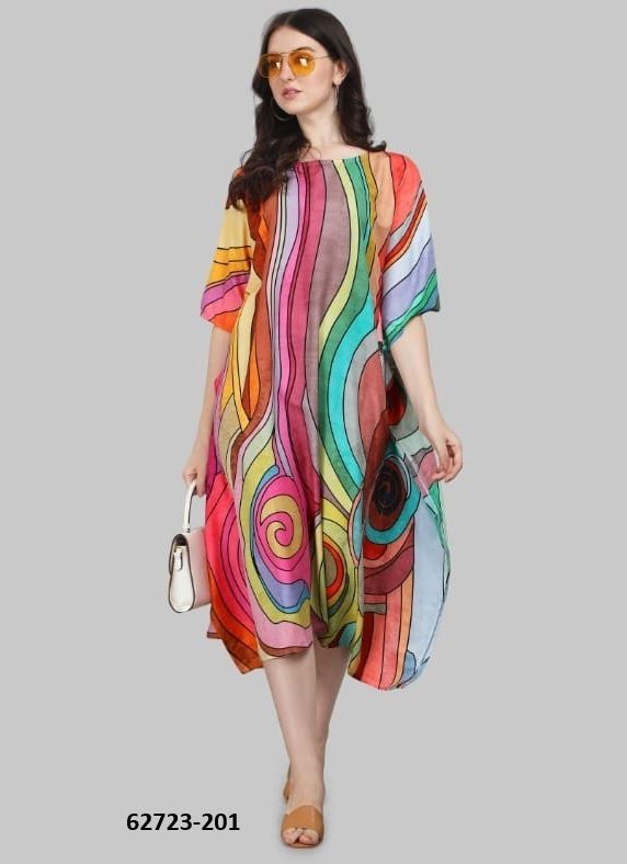 RAYON KAFTAN - Catalog # 62723 (Set of 7 Kaftans / Ponchos) by Jagraasa RAYON KAFTAN - Catalog # 62723 (Set of 7 Kaftans / Ponchos) by Jagraasa