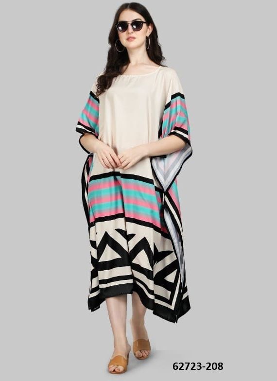 RAYON KAFTAN - Catalog # 62723 (Set of 7 Kaftans / Ponchos) by Jagraasa RAYON KAFTAN - Catalog # 62723 (Set of 7 Kaftans / Ponchos) by Jagraasa