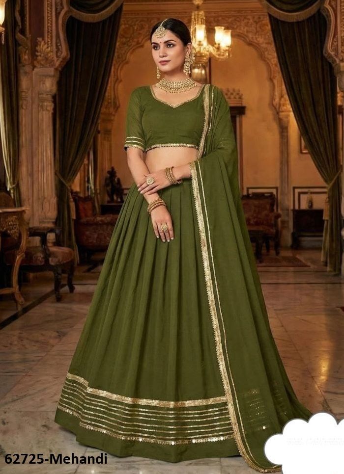 COLORS - Catalog # 62725 (Set of 10 Semi-Stitched Lehengas) by Desi Muse COLORS - Catalog # 62725 (Set of 10 Semi-Stitched Lehengas) by Desi Muse