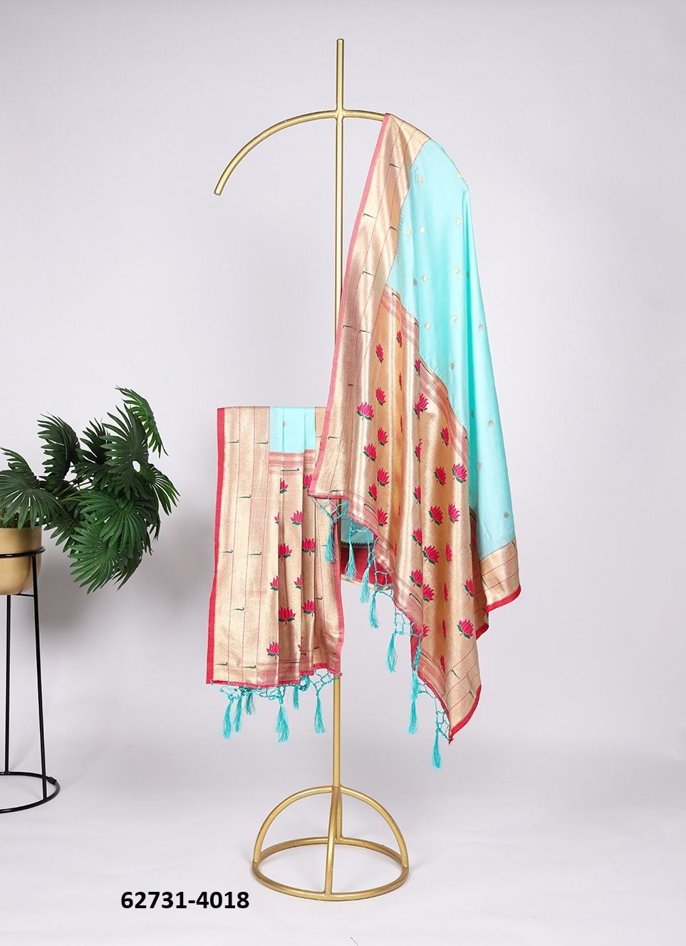 PAITHANI SILK - Catalog # 62731 (Set of 17 Only Dupattas) by Desi Muse PAITHANI SILK - Catalog # 62731 (Set of 17 Only Dupattas) by Desi Muse