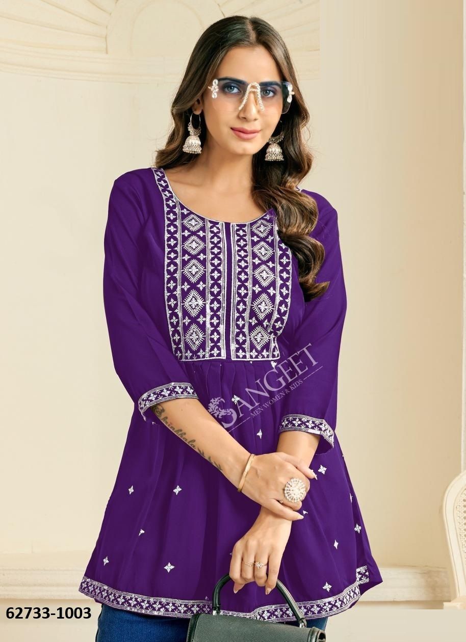 AASHINI 2 - Catalog # 62733 (Set of 8 Readymade Women's Kurtis / Tops) by Sangeet AASHINI 2 - Catalog # 62733 (Set of 8 Readymade Women's Kurtis / Tops) by Sangeet
