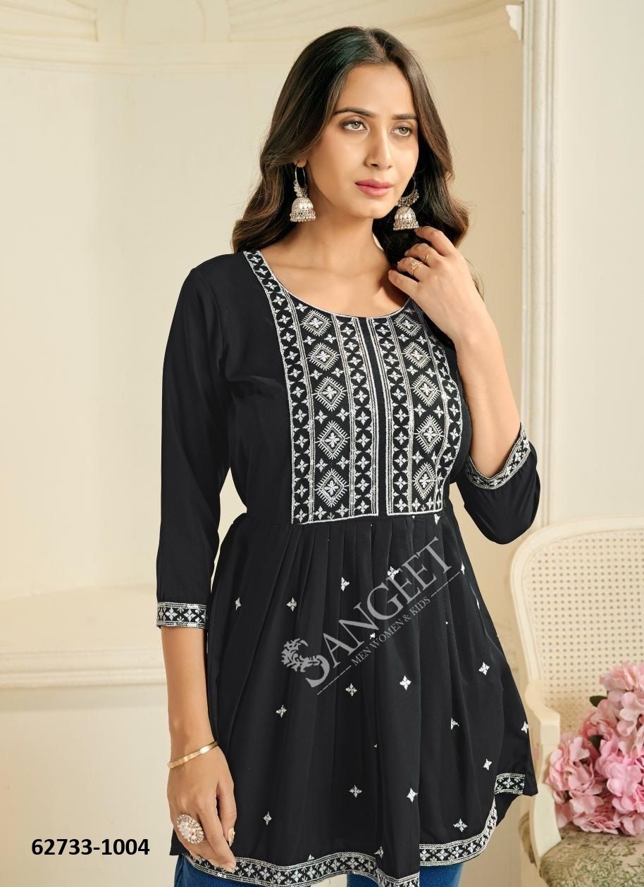 AASHINI 2 - Catalog # 62733 (Set of 8 Readymade Women's Kurtis / Tops) by Sangeet AASHINI 2 - Catalog # 62733 (Set of 8 Readymade Women's Kurtis / Tops) by Sangeet