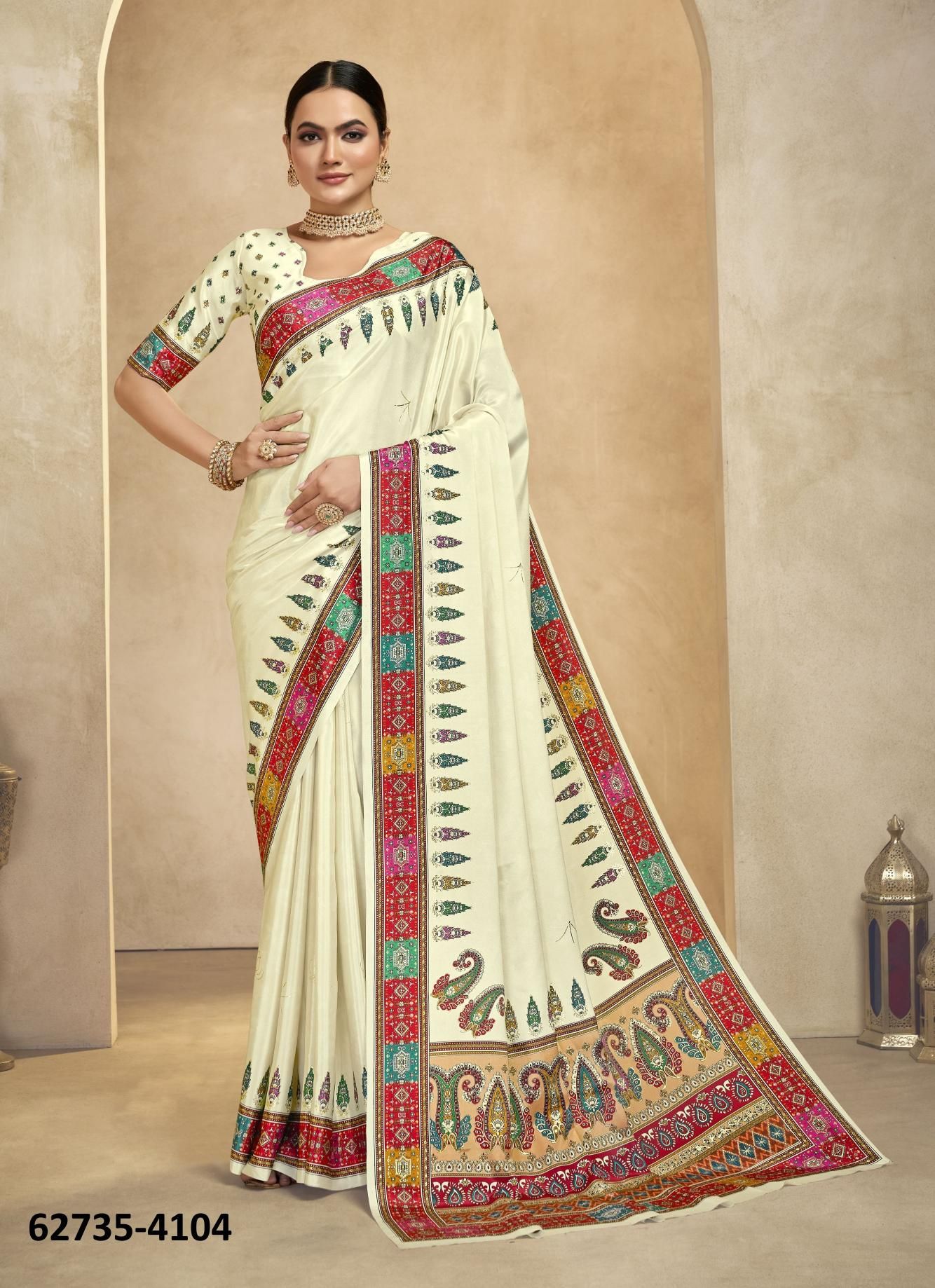 ROYALE - Catalog # 62735 (Set of 10 Sarees) by Desi Muse