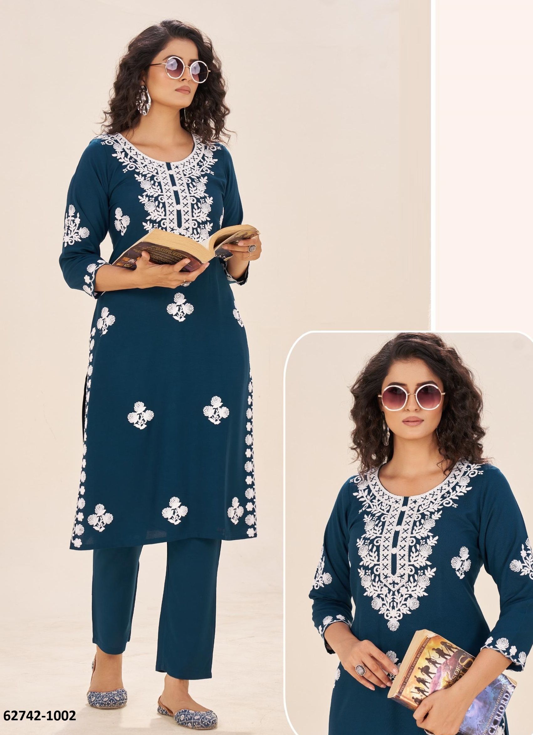 SAIYAARA - Catalog # 62742 (Set of 4 Tops With Bottoms) by Desi Muse