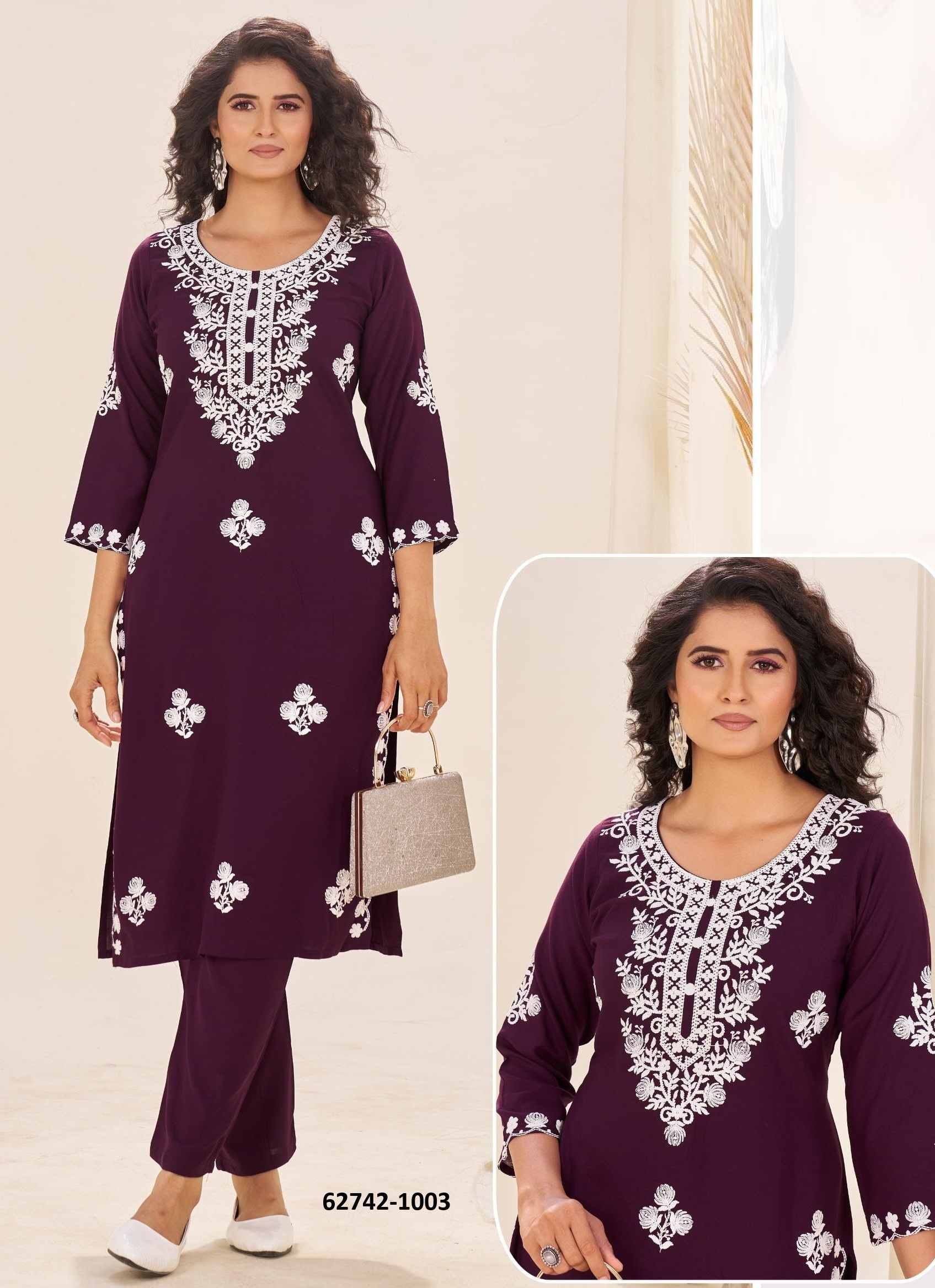 SAIYAARA - Catalog # 62742 (Set of 4 Tops With Bottoms) by Desi Muse