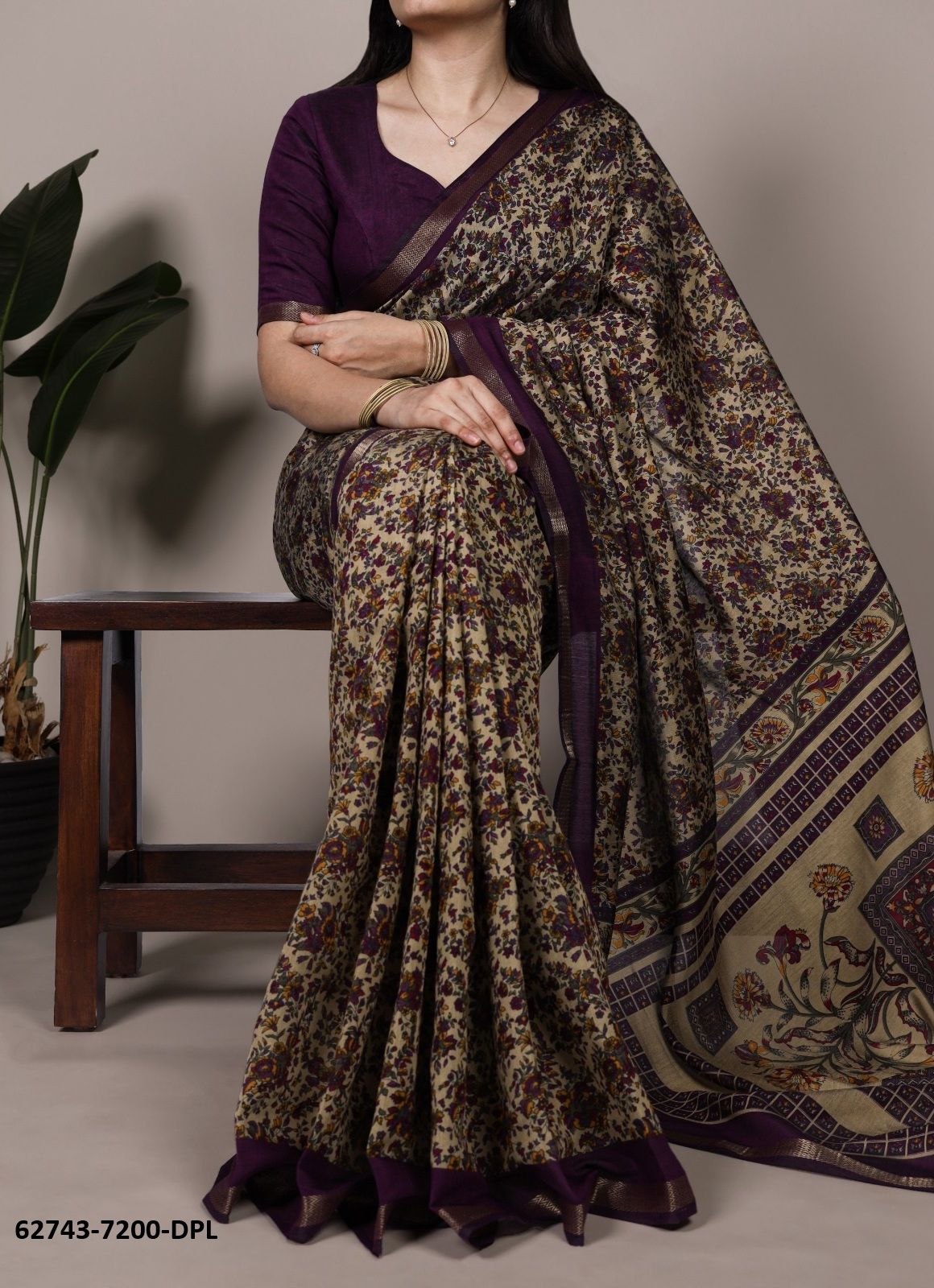 CHANDERI SERIES 7200 - Catalog # 62743 (Set of 4 Sarees) by Serengeti