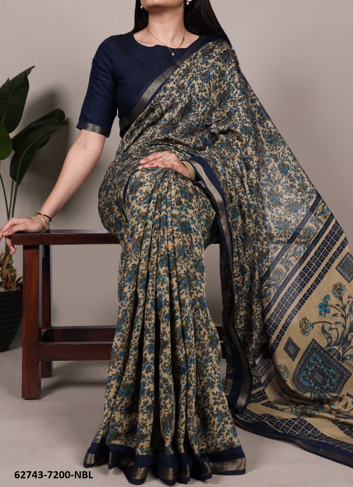CHANDERI SERIES 7200 - Catalog # 62743 (Set of 4 Sarees) by Serengeti