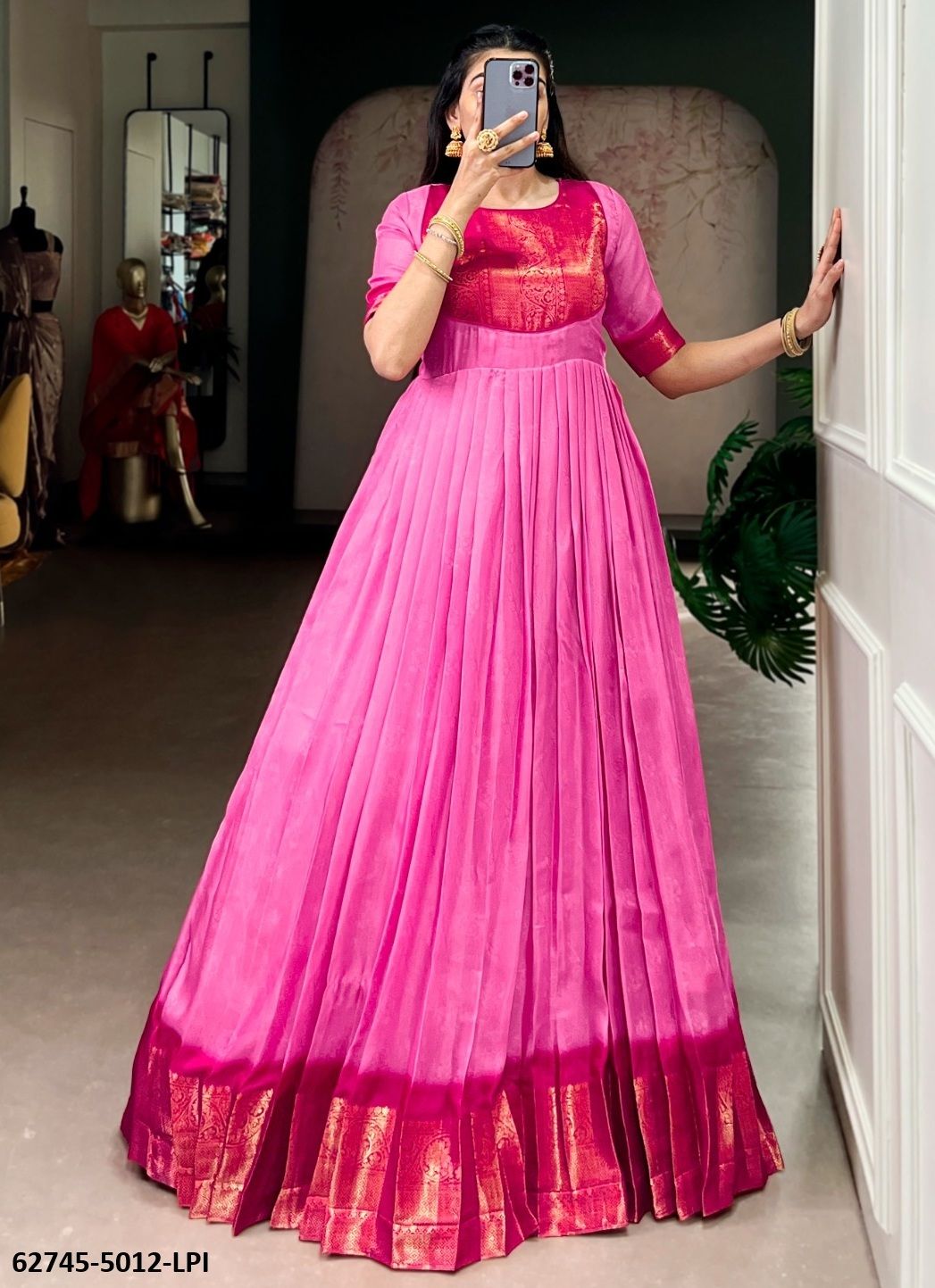SERIES 5012 - Catalog # 62745 (Set of 4 Readymade Gowns) by Desi Muse SERIES 5012 - Catalog # 62745 (Set of 4 Readymade Gowns) by Desi Muse