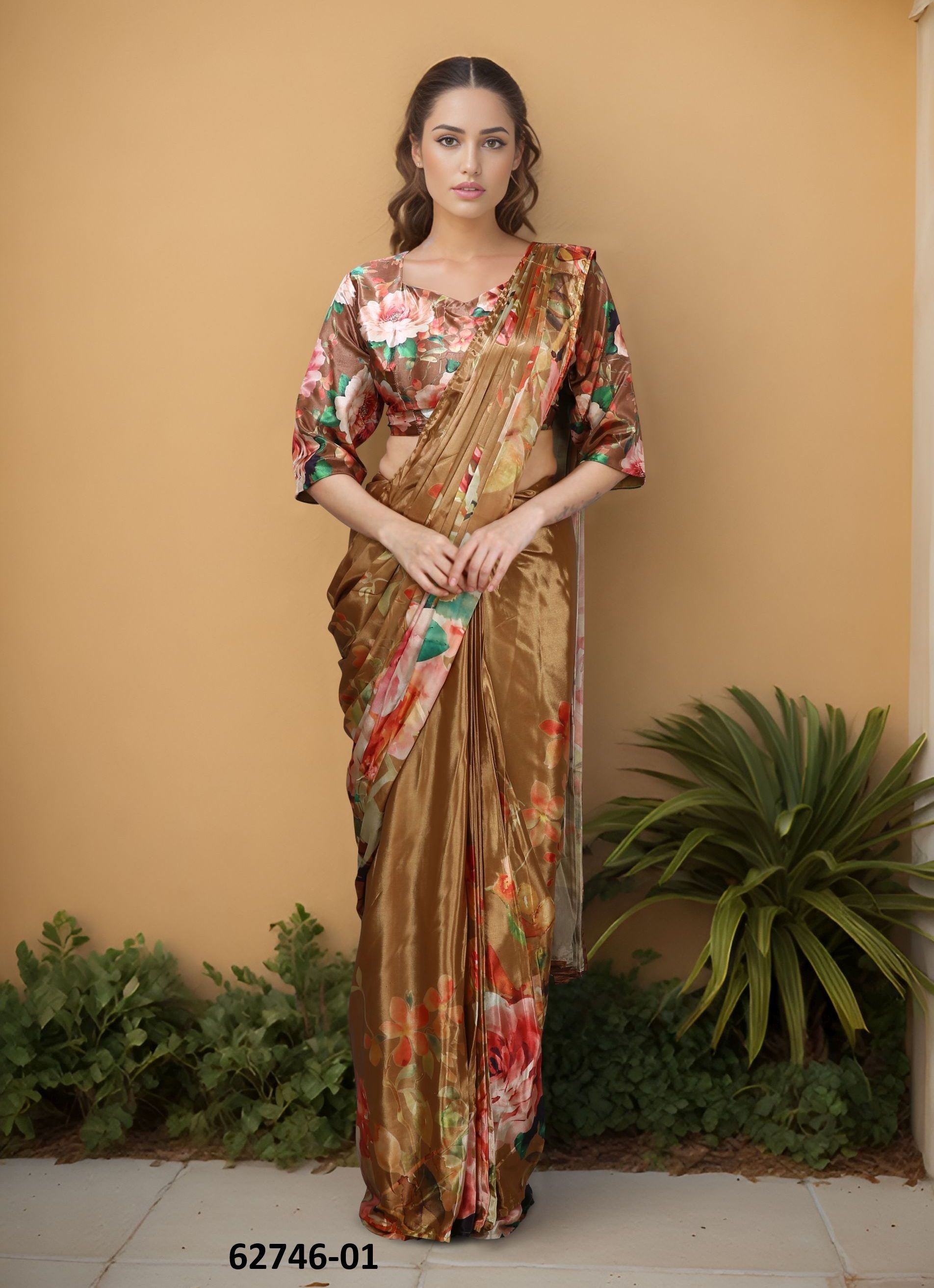 HISO - Catalog # 62746 (Set of 5 Sarees) by Serengeti HISO - Catalog # 62746 (Set of 5 Sarees) by Serengeti