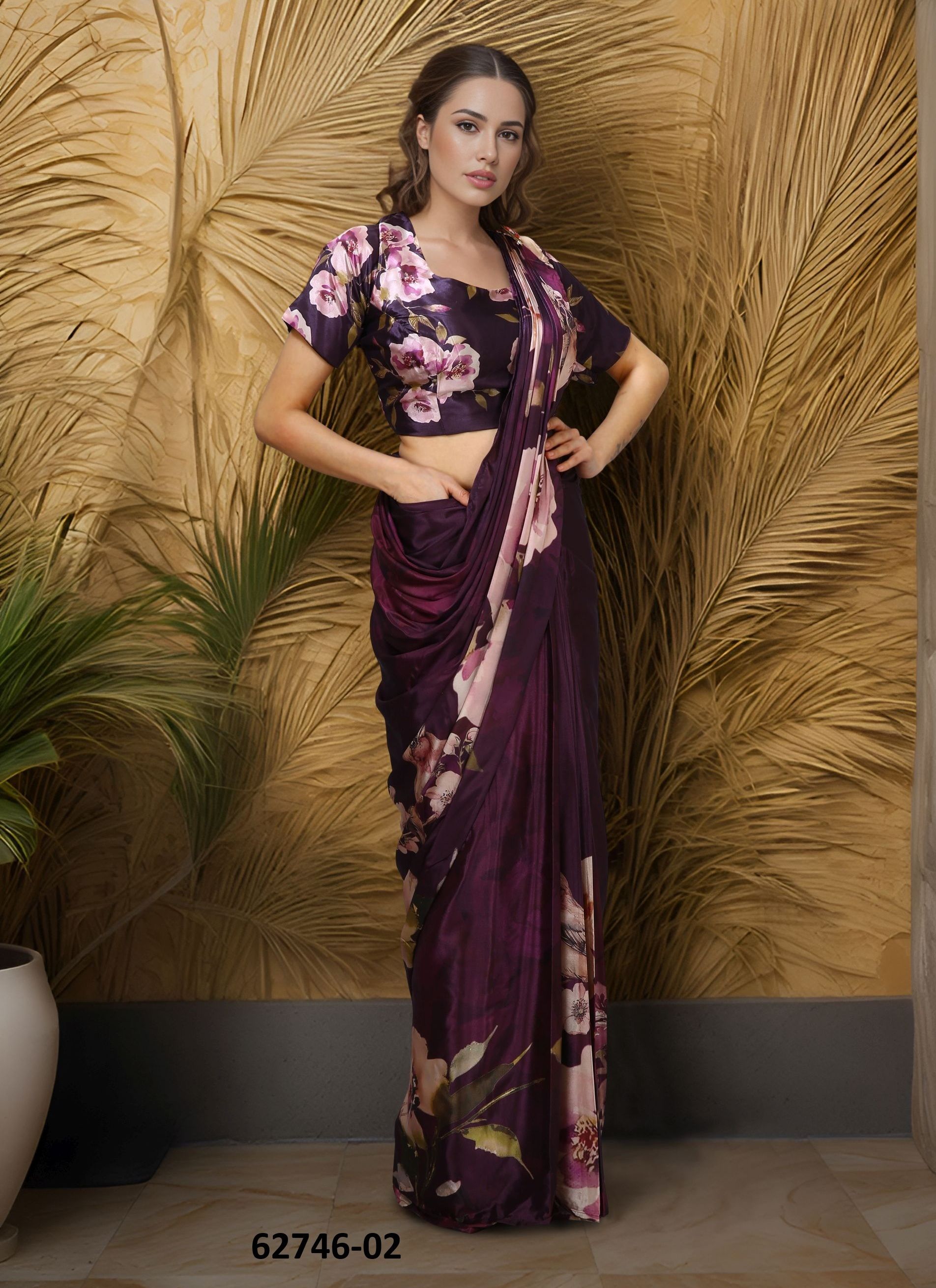 HISO - Catalog # 62746 (Set of 5 Sarees) by Serengeti HISO - Catalog # 62746 (Set of 5 Sarees) by Serengeti