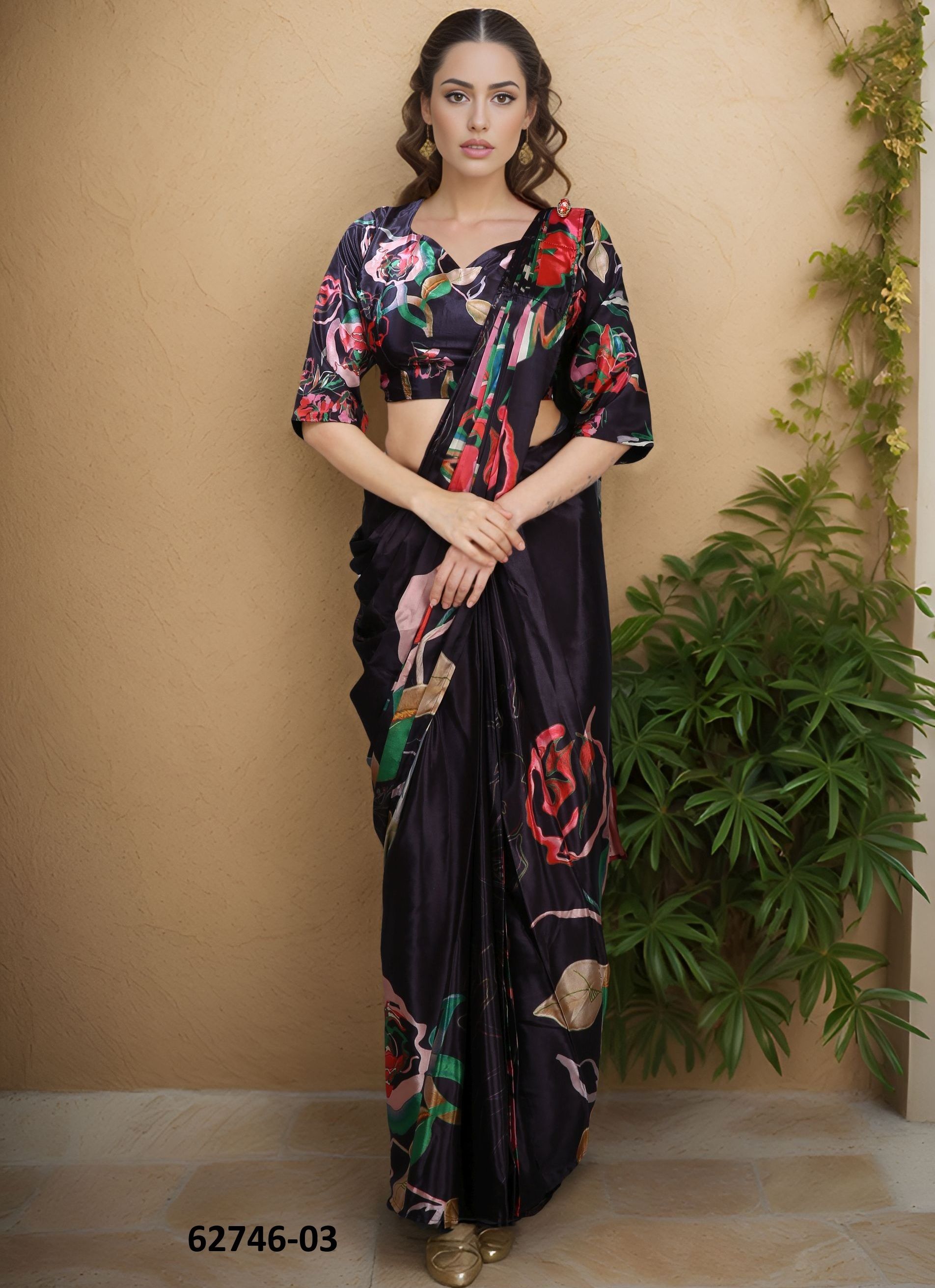 HISO - Catalog # 62746 (Set of 5 Sarees) by Serengeti HISO - Catalog # 62746 (Set of 5 Sarees) by Serengeti