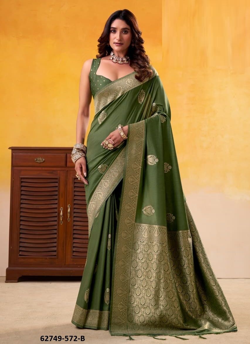 DHATU SILK 572 - Catalog # 62749 (Set of 7 Sarees) by Jagraasa DHATU SILK 572 - Catalog # 62749 (Set of 7 Sarees) by Jagraasa