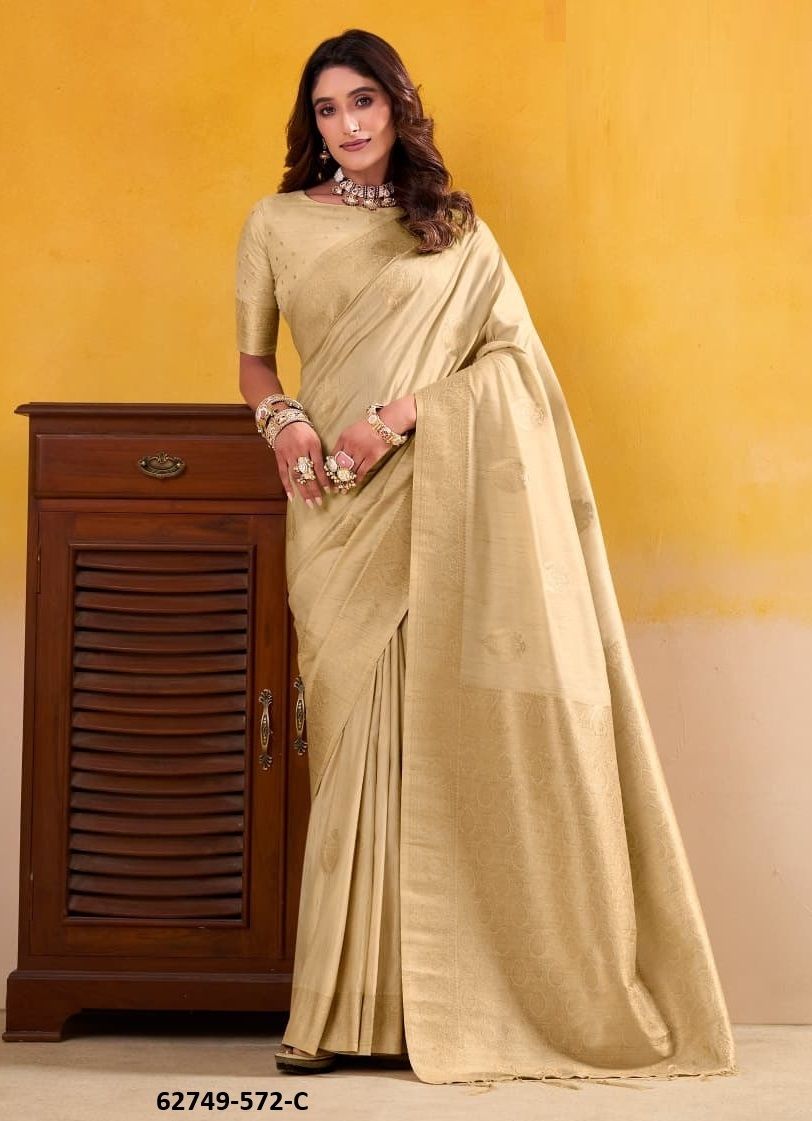 DHATU SILK 572 - Catalog # 62749 (Set of 7 Sarees) by Jagraasa DHATU SILK 572 - Catalog # 62749 (Set of 7 Sarees) by Jagraasa