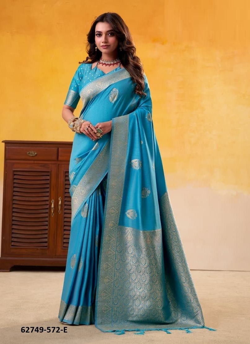 DHATU SILK 572 - Catalog # 62749 (Set of 7 Sarees) by Jagraasa DHATU SILK 572 - Catalog # 62749 (Set of 7 Sarees) by Jagraasa