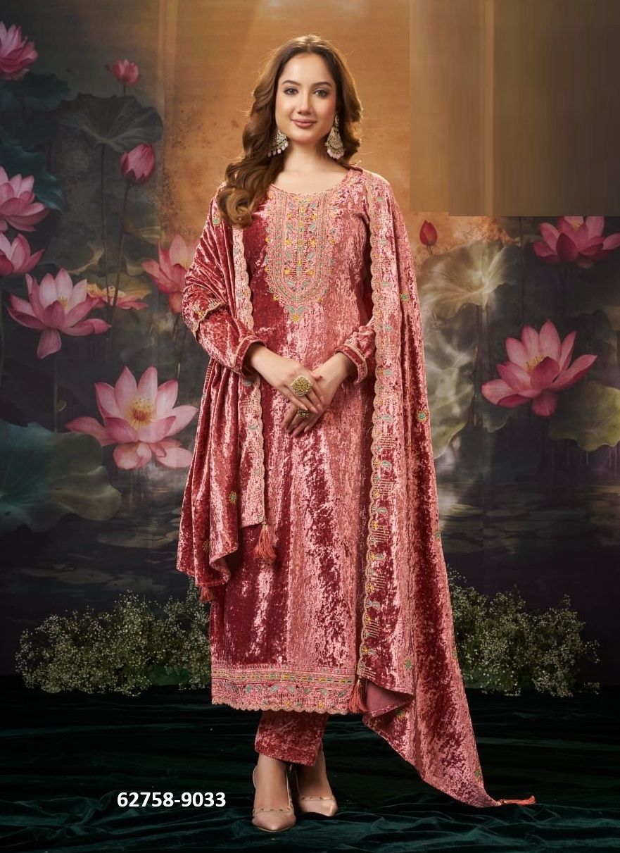 TANYA - Catalog # 62758 (Set of 4 Readymade Salwar Suits) by Rangoon