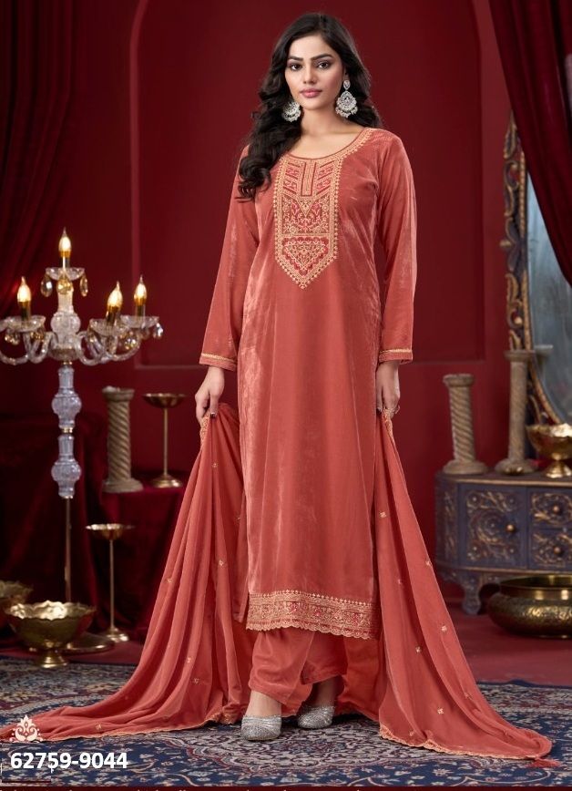 CLASSY - Catalog # 62759 (Set of 4 Semi-Stitched / Un-Stitched Suits) by Four Dots
