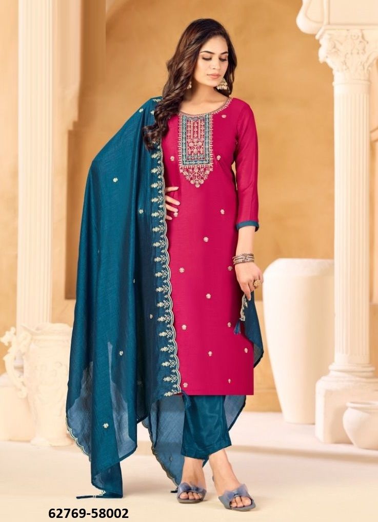 SUKANYA - Catalog # 62769 (Set of 12 Readymade Salwar Suits) by Desi Muse