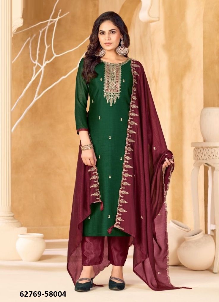 SUKANYA - Catalog # 62769 (Set of 12 Readymade Salwar Suits) by Desi Muse
