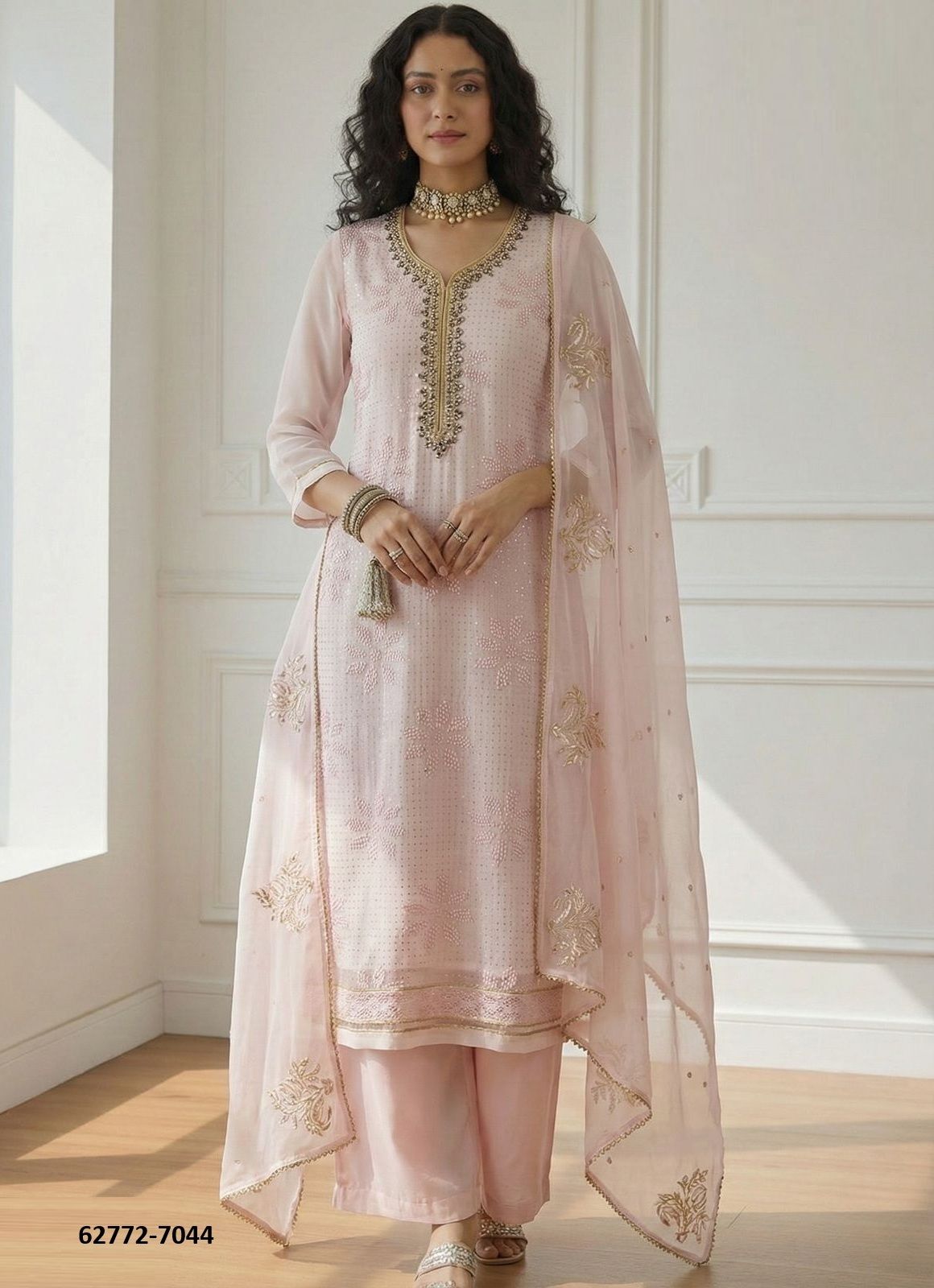 SERIES 7041-7044 - Catalog # 62772 (Set of 4 Readymade Salwar Suits) by Alizeh Official