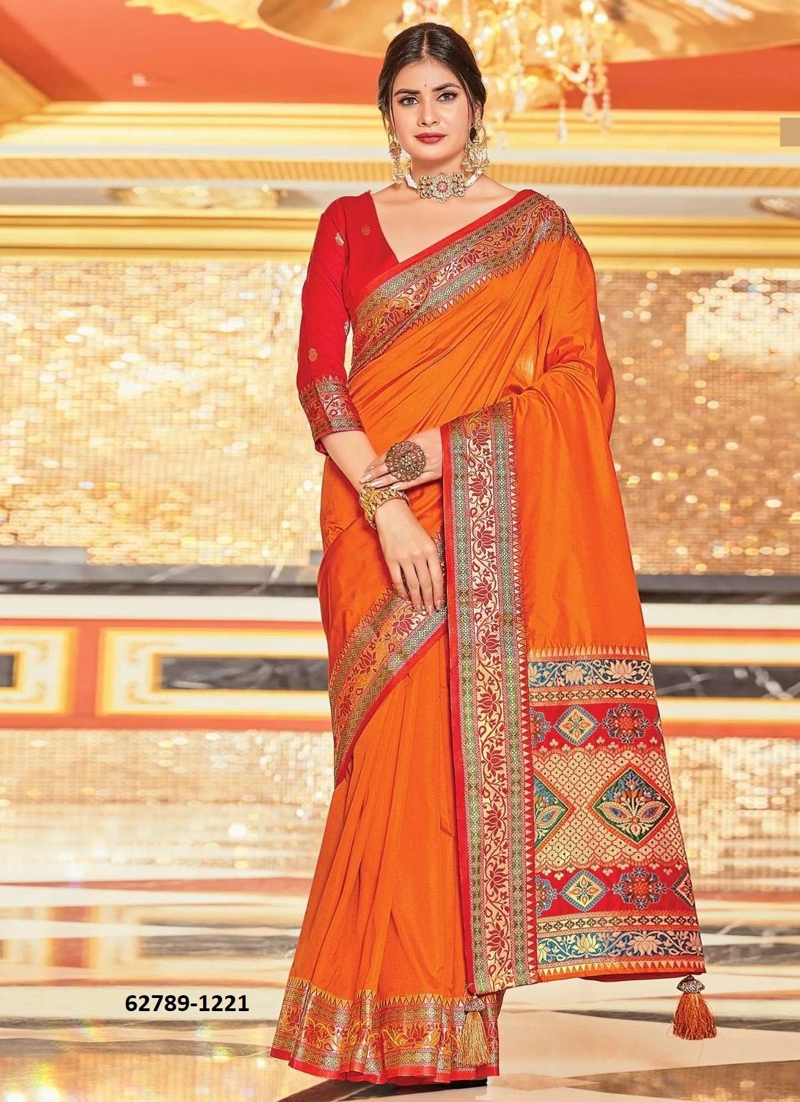 KAYAN SILK 2 - Catalog # 62789 (Set of 6 Sarees) by Damac Couture