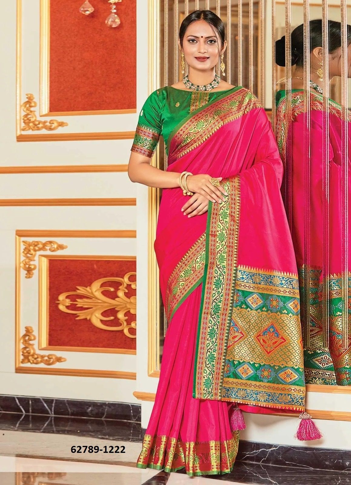 KAYAN SILK 2 - Catalog # 62789 (Set of 6 Sarees) by Damac Couture