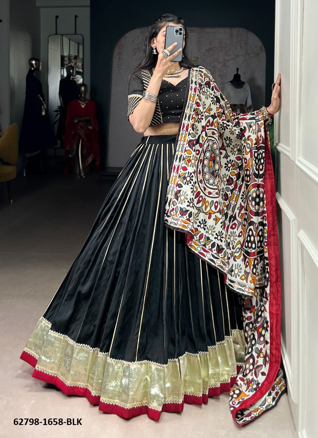 SERIES 1658 - Catalog # 62798 (Set of 4 Readymade Lehengas) by Meheriya SERIES 1658 - Catalog # 62798 (Set of 4 Readymade Lehengas) by Meheriya