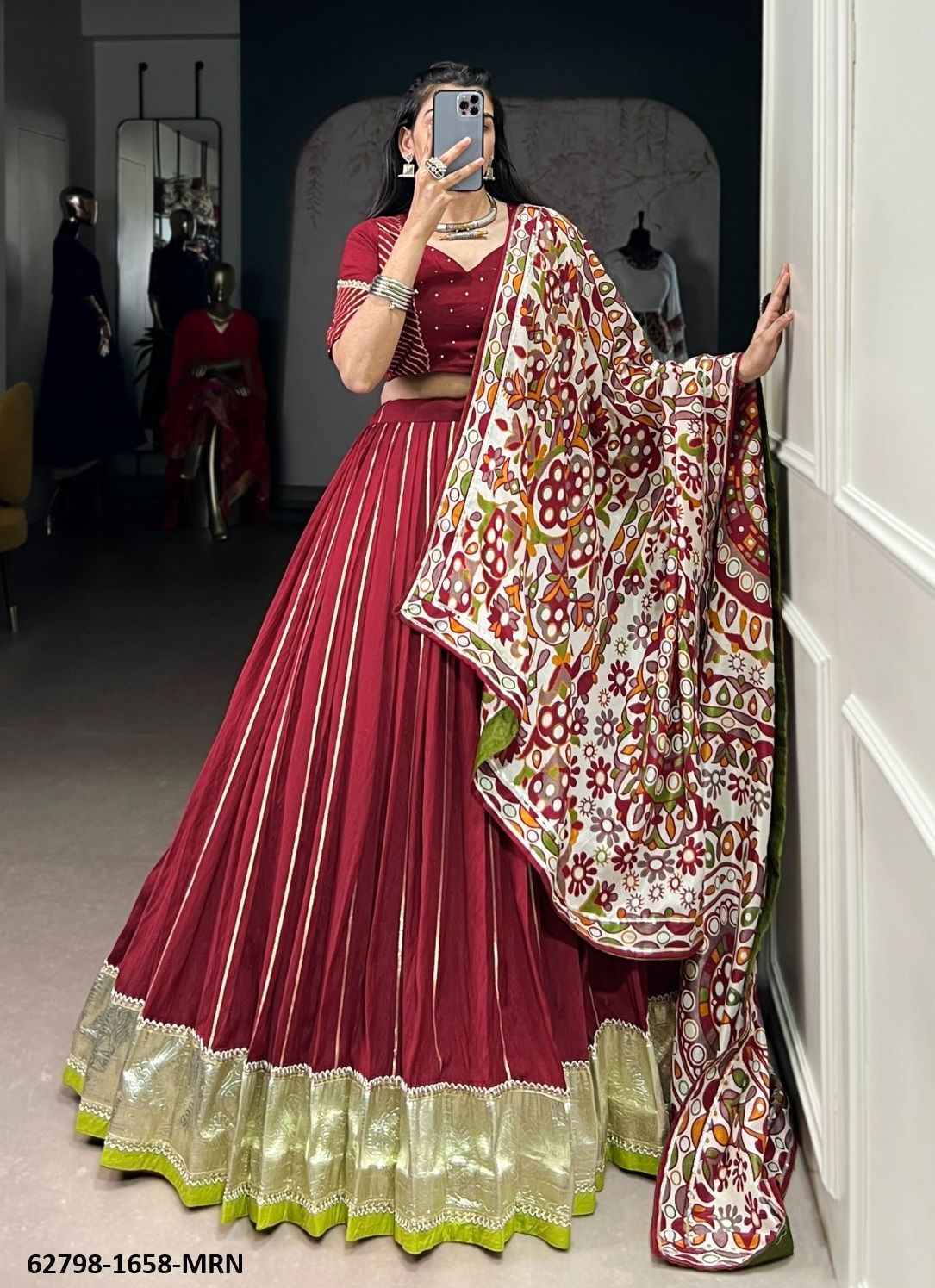 SERIES 1658 - Catalog # 62798 (Set of 4 Readymade Lehengas) by Meheriya SERIES 1658 - Catalog # 62798 (Set of 4 Readymade Lehengas) by Meheriya
