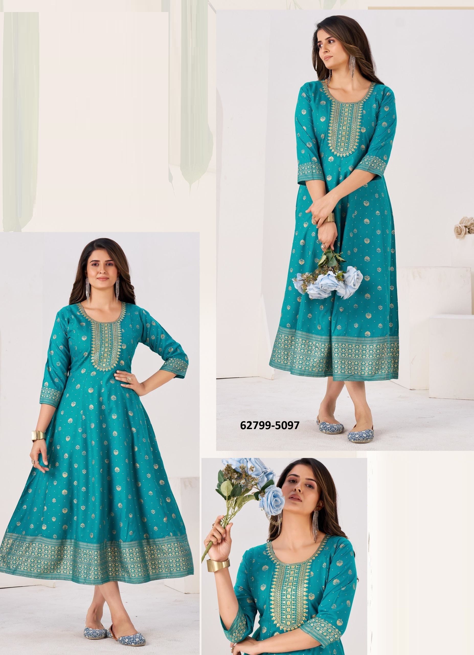 AMAARA - Catalog # 62799 (Set of 6 Readymade Women's Kurtis / Tops) by Damac Couture AMAARA - Catalog # 62799 (Set of 6 Readymade Women's Kurtis / Tops) by Damac Couture