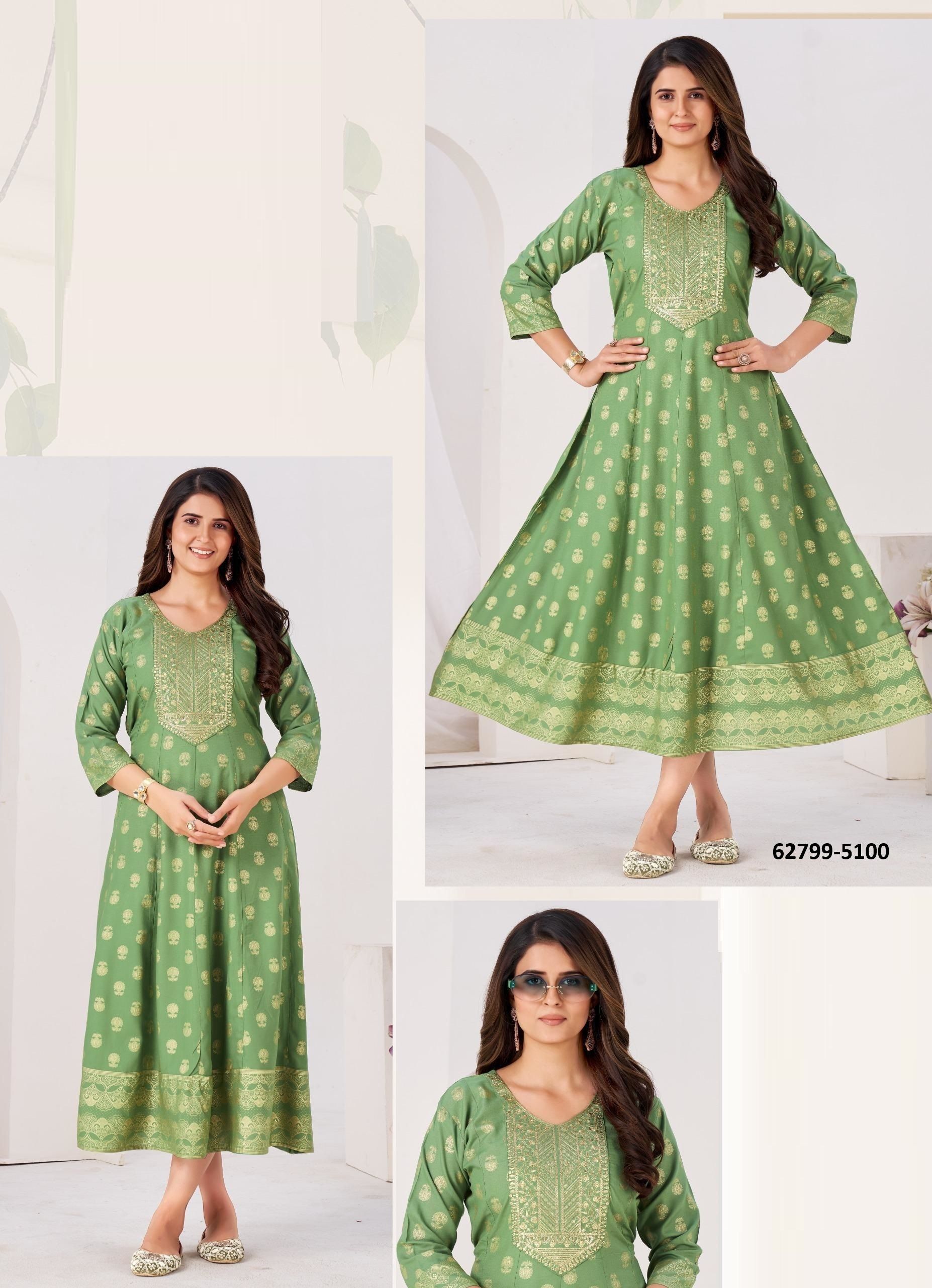 AMAARA - Catalog # 62799 (Set of 6 Readymade Women's Kurtis / Tops) by Damac Couture AMAARA - Catalog # 62799 (Set of 6 Readymade Women's Kurtis / Tops) by Damac Couture