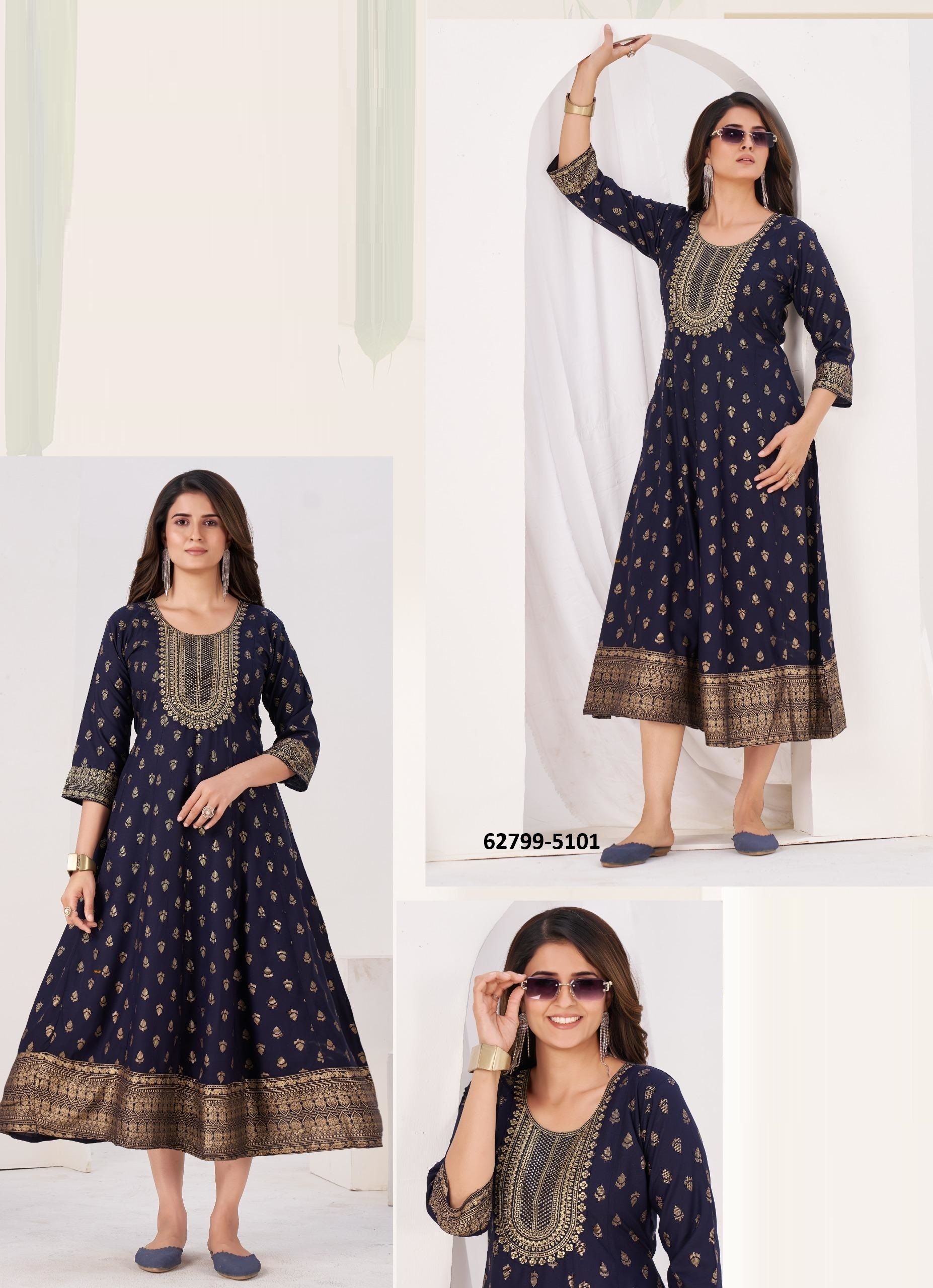 AMAARA - Catalog # 62799 (Set of 6 Readymade Women's Kurtis / Tops) by Damac Couture AMAARA - Catalog # 62799 (Set of 6 Readymade Women's Kurtis / Tops) by Damac Couture
