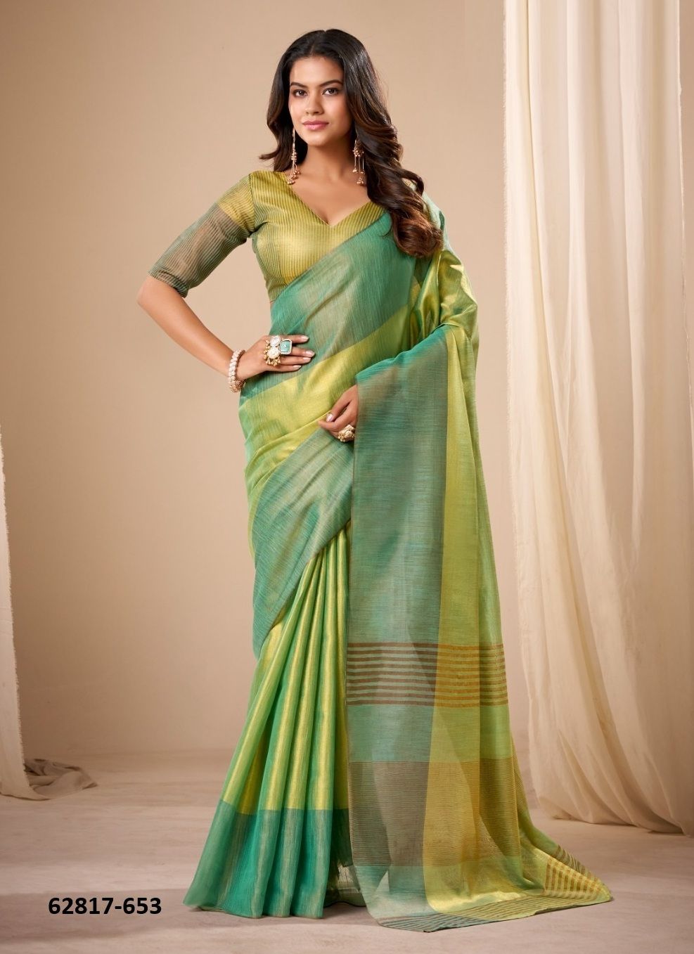 SHRISTI - Catalog # 62817 (Set of 6 Sarees) by Desi Muse SHRISTI - Catalog # 62817 (Set of 6 Sarees) by Desi Muse