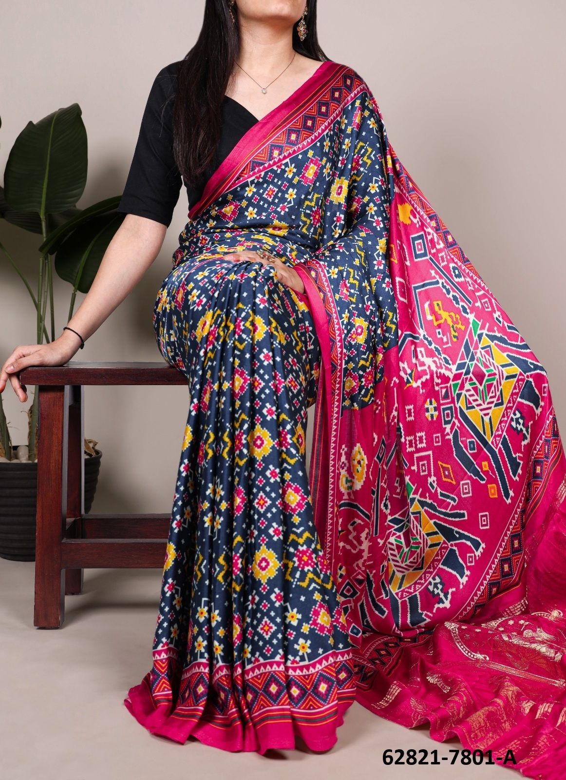 PATOLA PRINT SERIES 7801 - Catalog # 62821 (Set of 9 Sarees) by Meheriya PATOLA PRINT SERIES 7801 - Catalog # 62821 (Set of 9 Sarees) by Meheriya