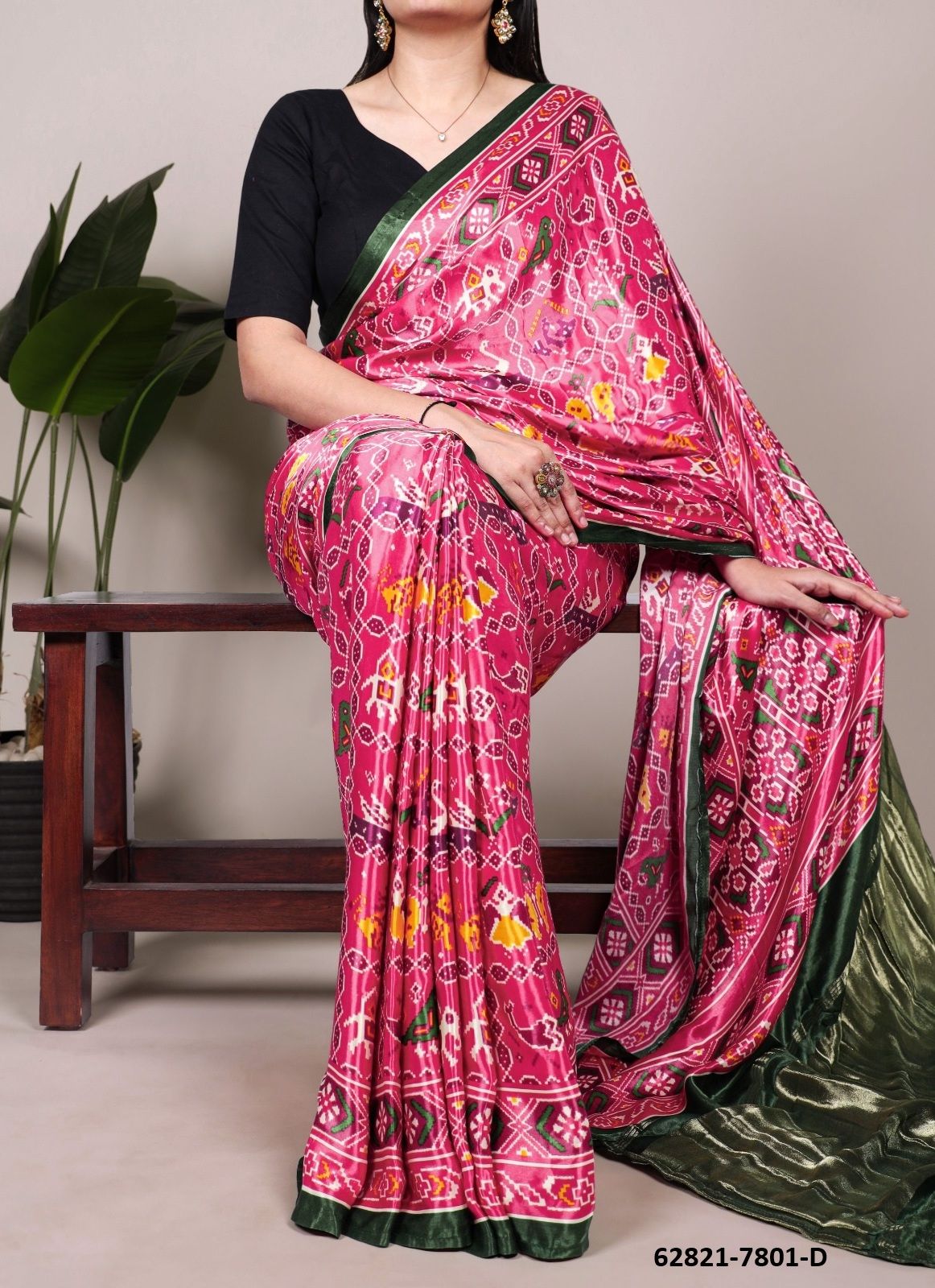 PATOLA PRINT SERIES 7801 - Catalog # 62821 (Set of 9 Sarees) by Meheriya PATOLA PRINT SERIES 7801 - Catalog # 62821 (Set of 9 Sarees) by Meheriya