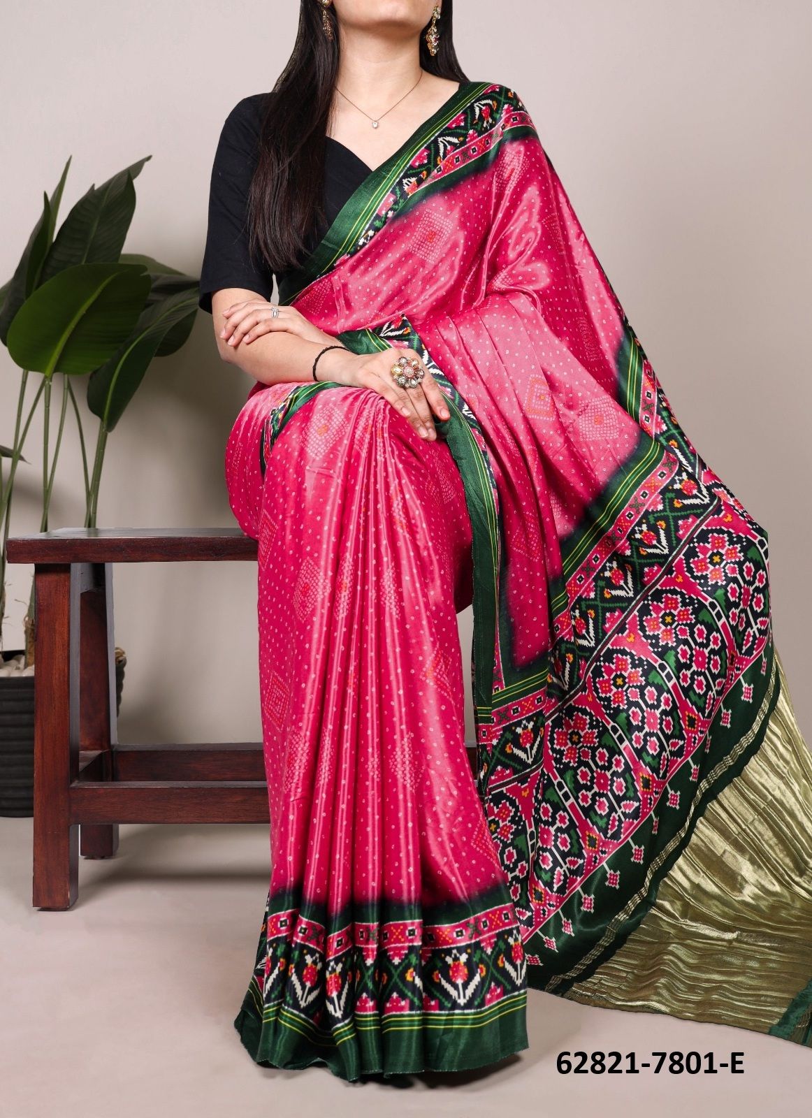 PATOLA PRINT SERIES 7801 - Catalog # 62821 (Set of 9 Sarees) by Meheriya PATOLA PRINT SERIES 7801 - Catalog # 62821 (Set of 9 Sarees) by Meheriya