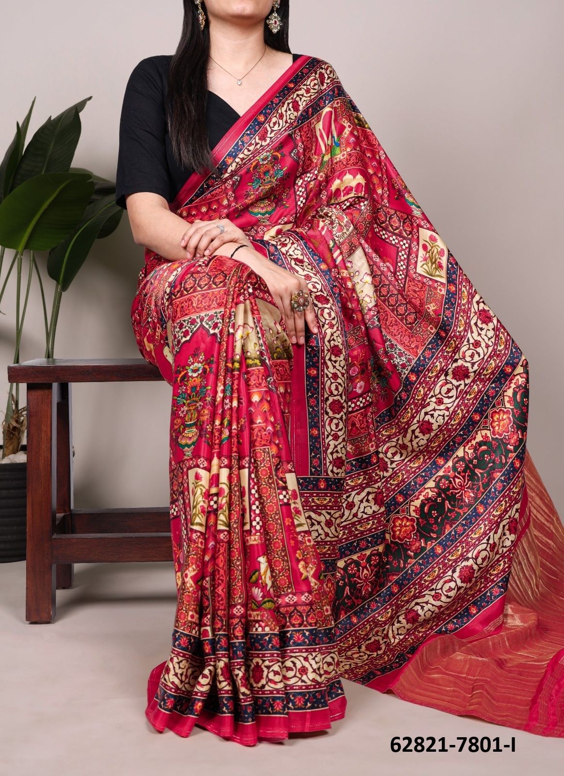 PATOLA PRINT SERIES 7801 - Catalog # 62821 (Set of 9 Sarees) by Meheriya PATOLA PRINT SERIES 7801 - Catalog # 62821 (Set of 9 Sarees) by Meheriya